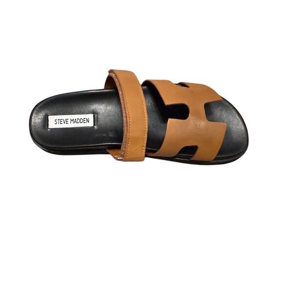 Steve Madden Shoes - Steve Madden Women's Velcro Closure Slide Sandals Brown Size 9.5 Casual